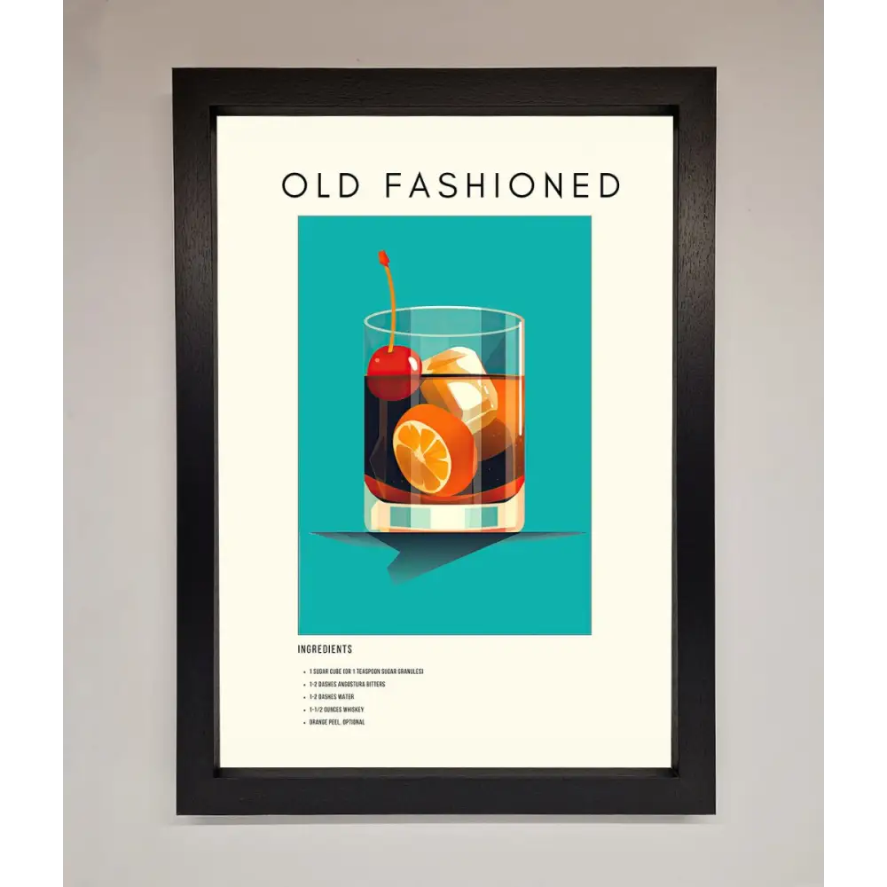 Old Fashioned Framed Print - A3 (29.7 x 42 cm) / Black - Framed Print
