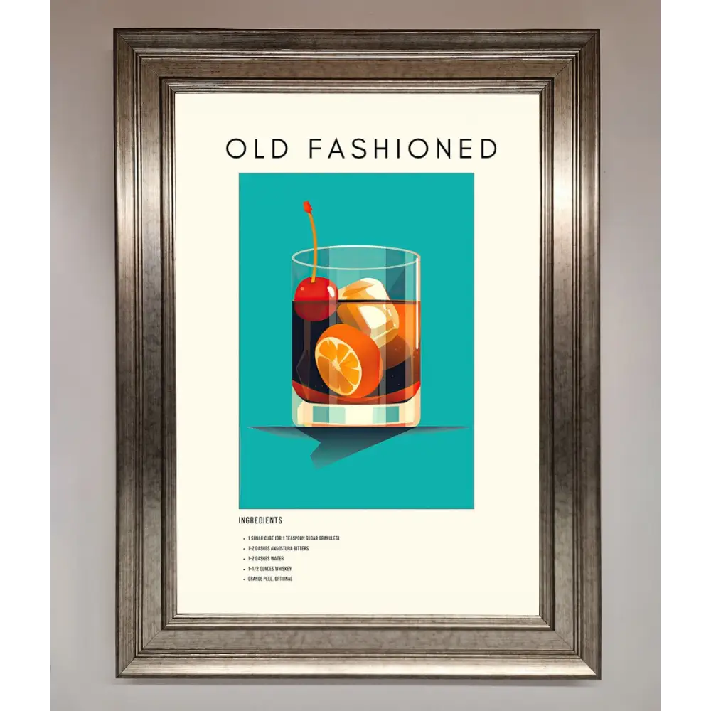 Old Fashioned Framed Print - A3 (29.7 x 42 cm) / Silver - Framed Print