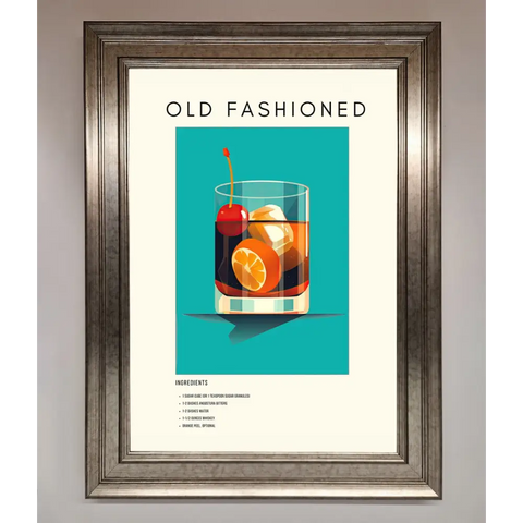 Old Fashioned Framed Print - A3 (29.7 x 42 cm) / Silver - Framed Print