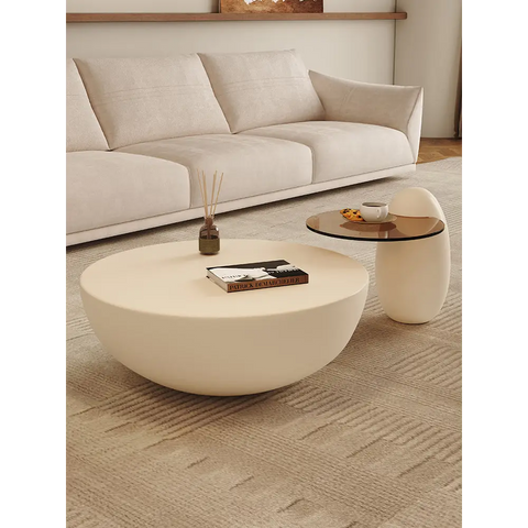 Oliver Marble Coffee Table, White｜ DC Concept