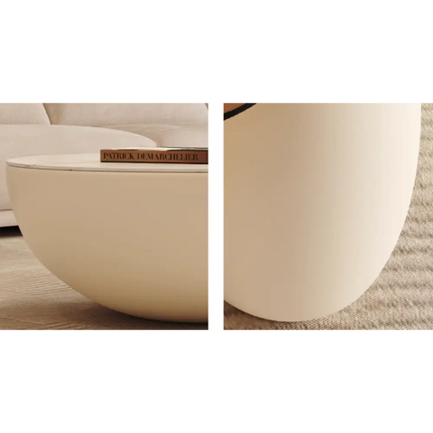 Oliver Marble Coffee Table, White｜ DC Concept