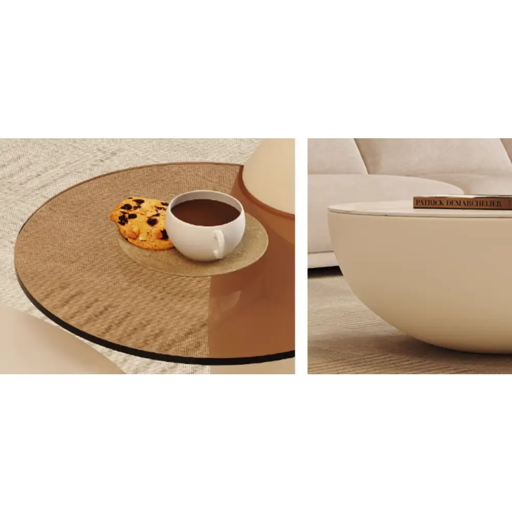 Oliver Marble Coffee Table, White｜ DC Concept