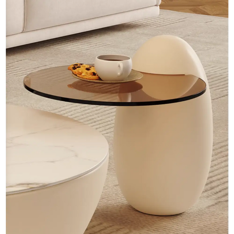 Oliver Marble Coffee Table, White｜ DC Concept