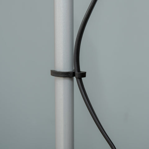 HOMCOM Modern Floor Lamp, Uplighter 2-Light Tall Standing Lamp with Adjustable Heads,  for Living Room, Bedroom, Office