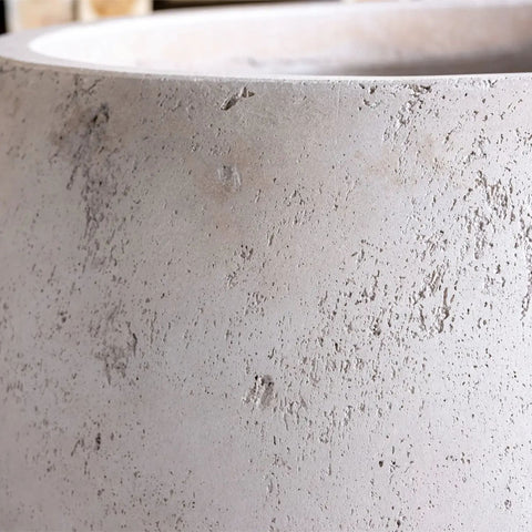 Orbello | Truffle – 55cm Large Concrete Sphere Planter – 82L Round Plant Pot