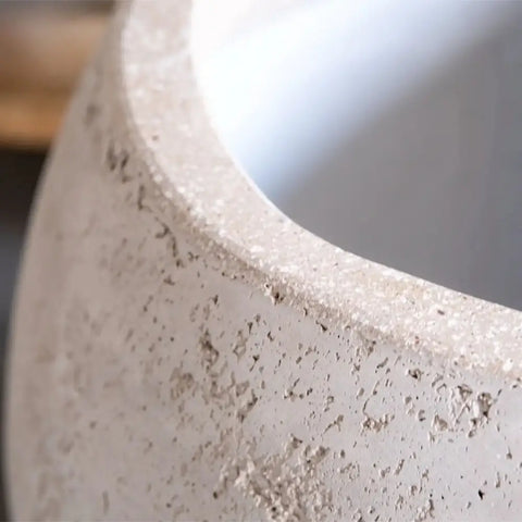 Orbello | Truffle – 55cm Large Concrete Sphere Planter – 82L Round Plant Pot - Pots & Plants