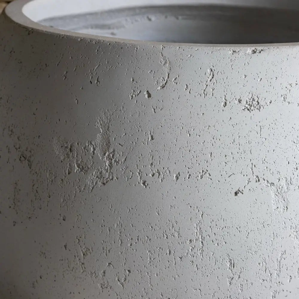 Orbello | White Mist – 70cm Extra Large Concrete Sphere Planter – 207L Round Plant Pot - Pots & Plants