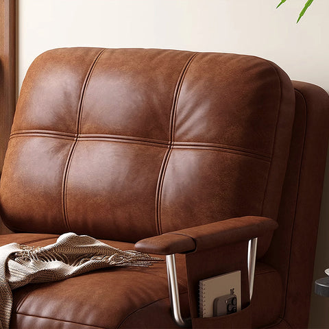 O'Reilly Single Seater Sofa Bed, Brown Leather