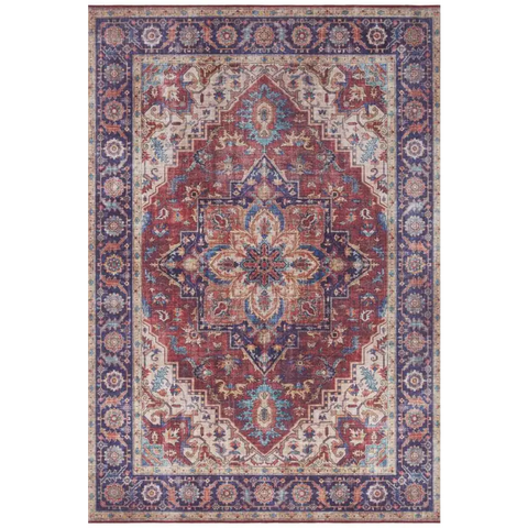 Oriental Anthea Rug Medallion Design - 80X150 cm / Red - Rugs