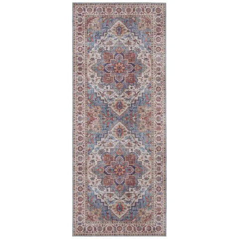 Oriental Anthea Rug Medallion Design - 80X200 cm / Blue - Rugs
