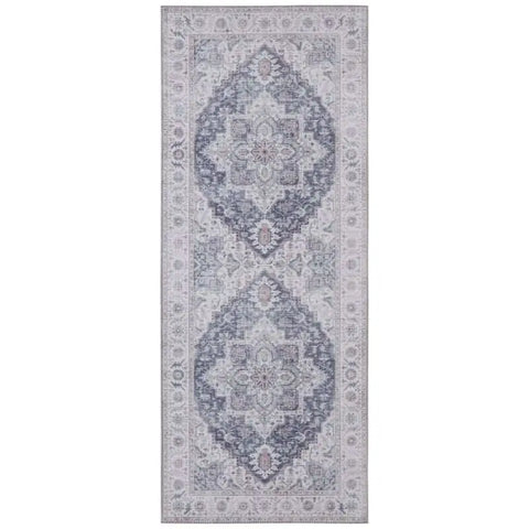 Oriental Anthea Rug Medallion Design - 80X200 cm / Grey - Rugs