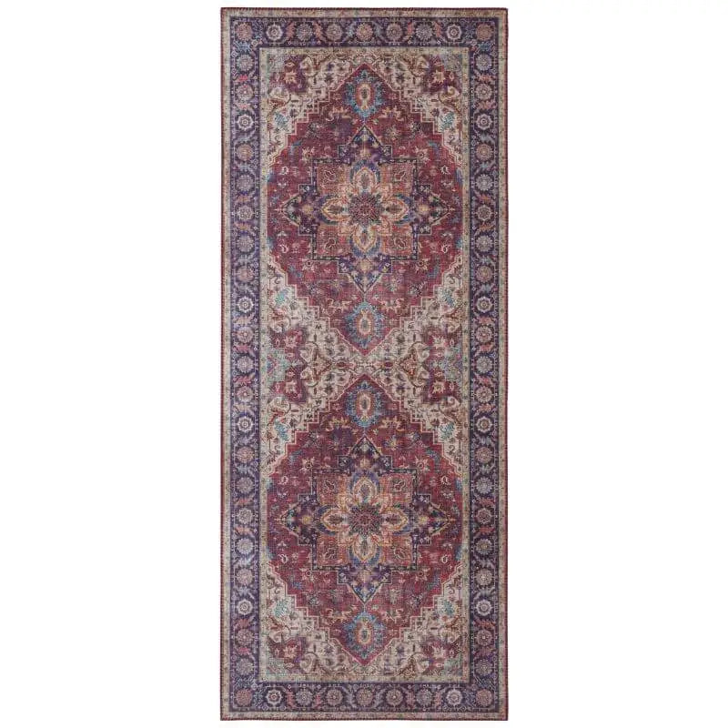 Oriental Anthea Rug Medallion Design - 80X200 cm / Red - Rugs
