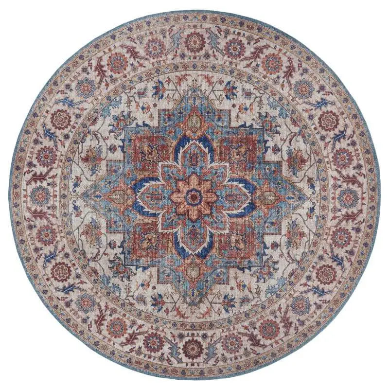 Oriental Anthea Rug Medallion Design - Ø 160 cm / Blue - Rugs