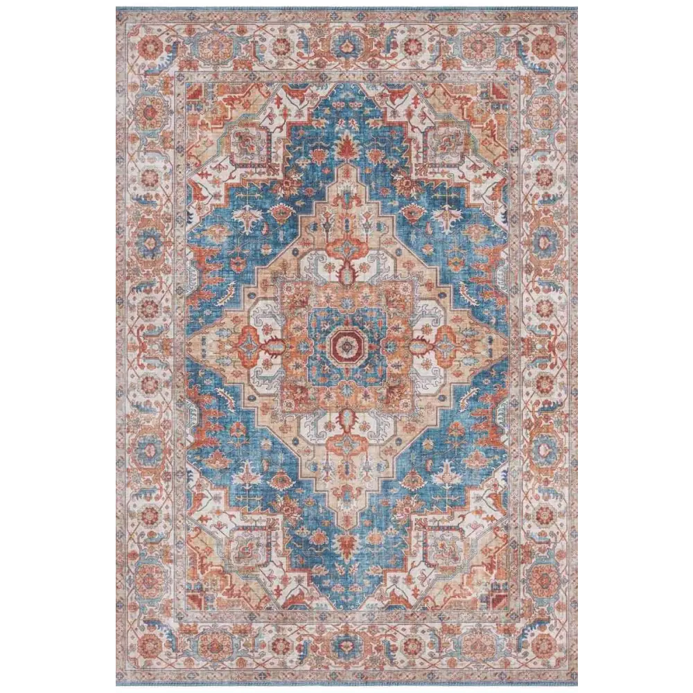 Oriental Sylla Rug - 80X150 cm / Blue - Rugs