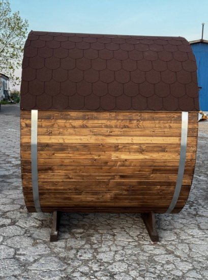 Steam & Oak Gas Barrel Sauna 1.8m (Electric Option)