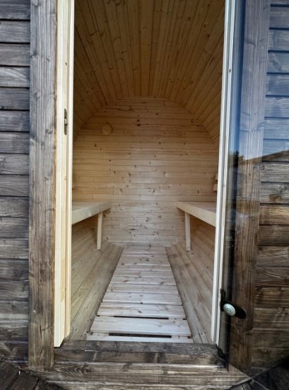 Steam & Oak Gas Barrel Sauna 1.8m (Electric Option)