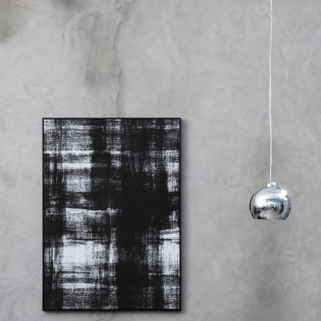 Osborn Chrome And White Inside Pendant Light
