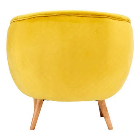 Oscar Yellow Fabric Chair - Arm Chair