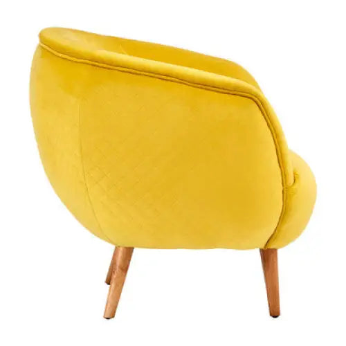 Oscar Yellow Fabric Chair - Arm Chair