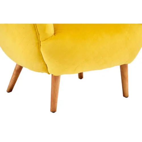 Oscar Yellow Fabric Chair - Arm Chair