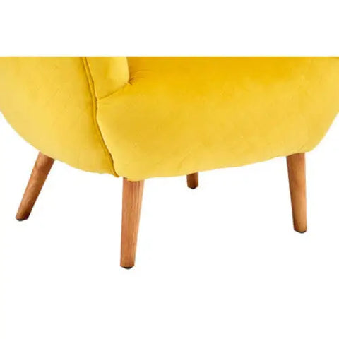Oscar Yellow Fabric Chair - Arm Chair
