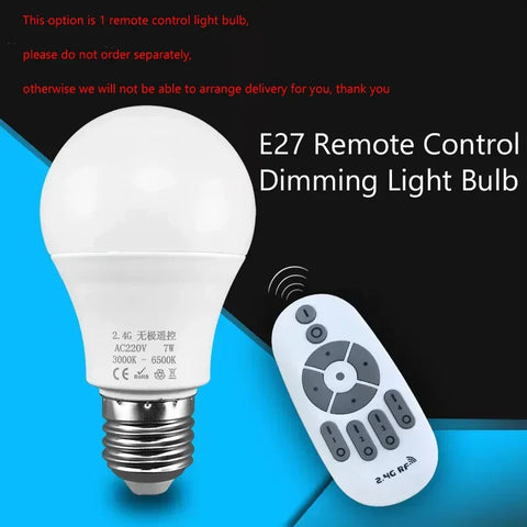 White e27 remote control dimming light bulb with silver base next to copper resin ostrich feather floor lamp for bedroom use