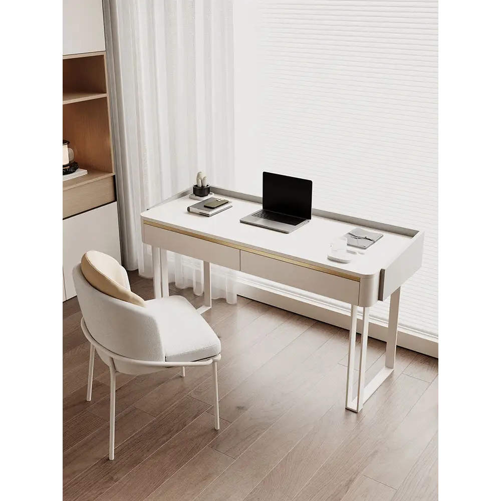 Otto Office Desk - White Sintered Stone｜ DC Concept