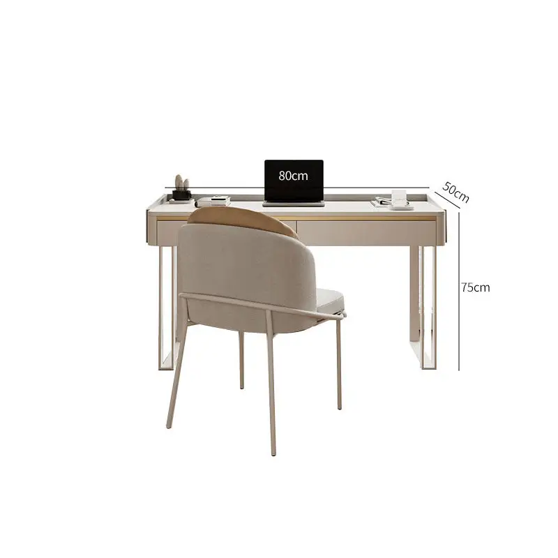 Otto Office Desk - White Sintered Stone｜ DC Concept