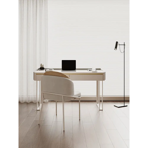 Otto Office Desk - White Sintered Stone｜ DC Concept