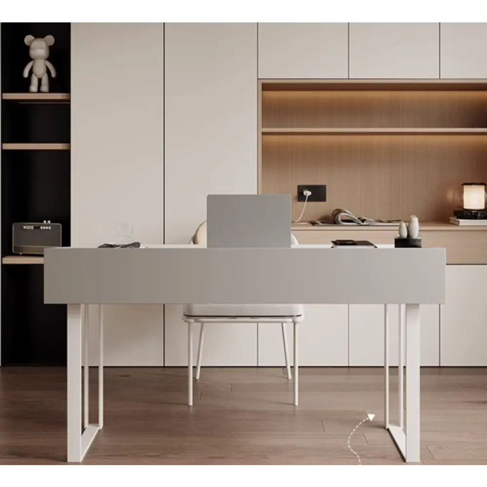 Otto Office Desk - White Sintered Stone｜ DC Concept