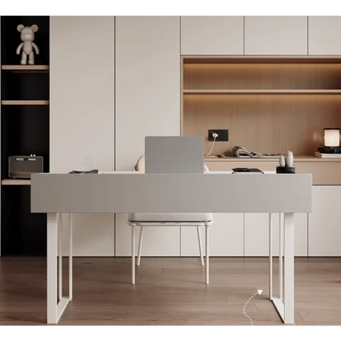 Otto Office Desk - White Sintered Stone｜ DC Concept