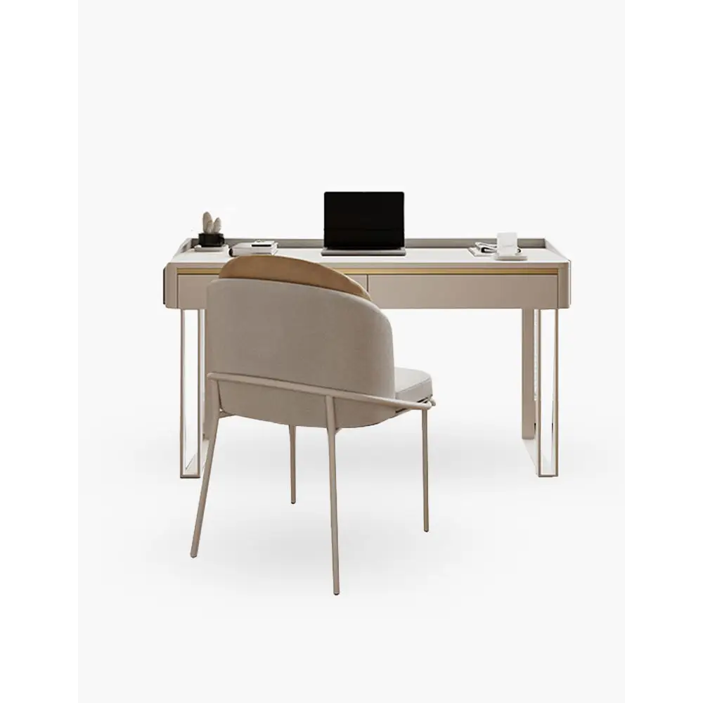 Otto Office Desk - White Sintered Stone｜ DC Concept