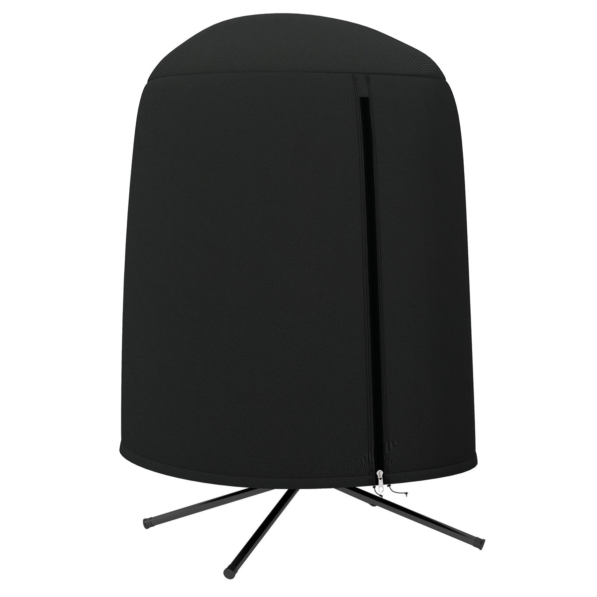 Black outsunny hanging egg chair cover with zipper closure made of durable 420d oxford fabric 190 x Φ128cm