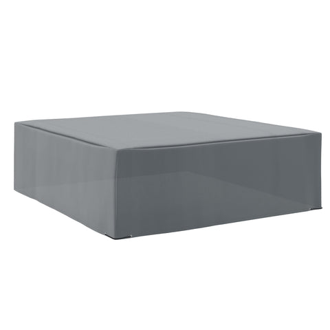 Gray outsunny outdoor garden rattan furniture cover with smooth high density oxford fabric finish, water uv resistant