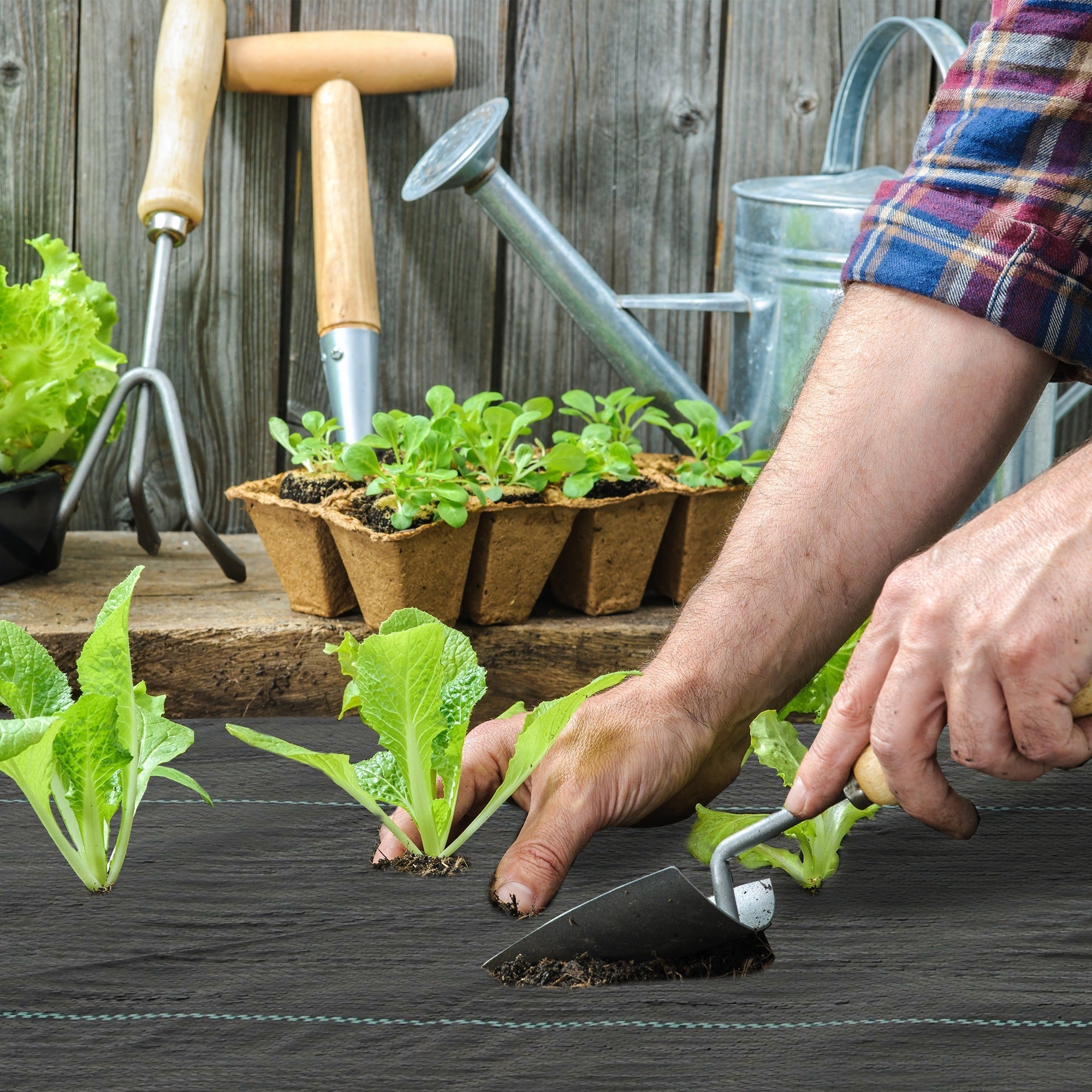 Black garden soil mat with green stitching for outsunny heavy duty weed control membrane and weed barrier fabric