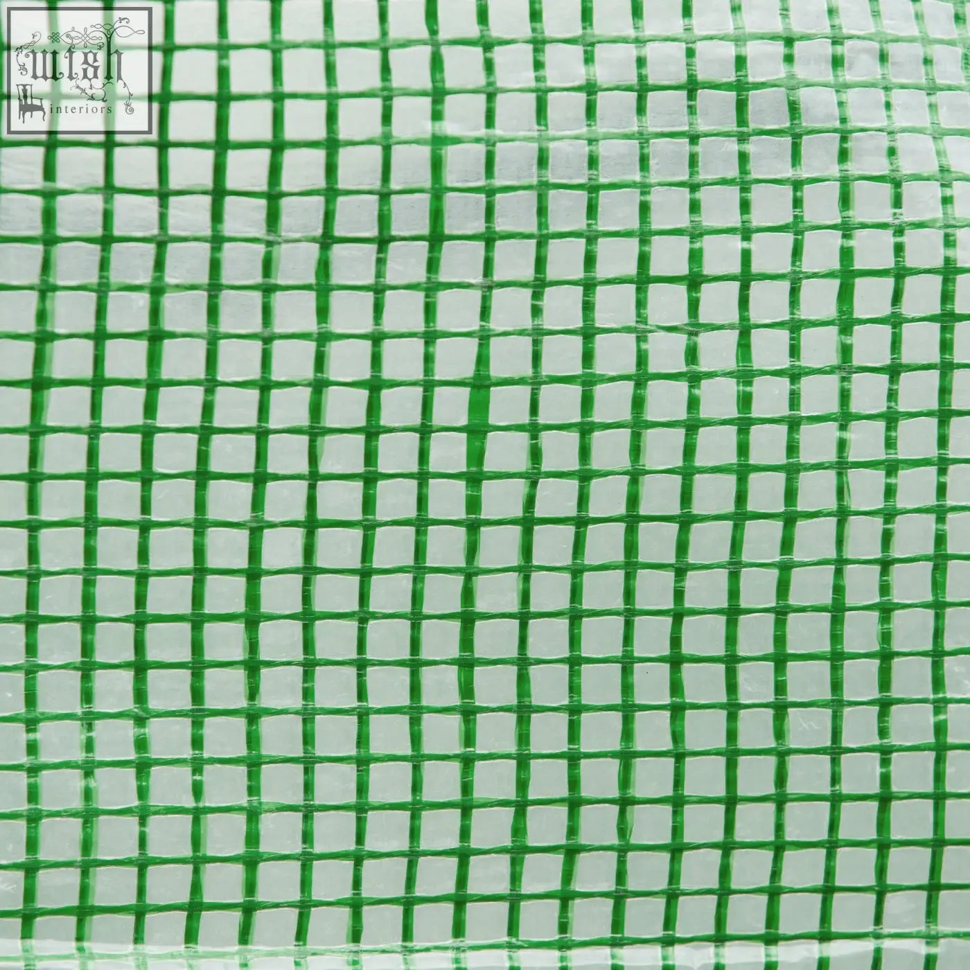 Green mesh fabric with fine grid pattern for outsunny 3.5 x 2m polytunnel greenhouse with steel frame and large roll-up door