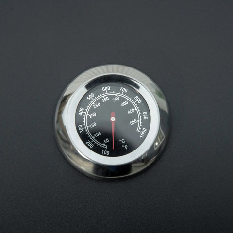 Outsunny 3 burner gas bbq grill with chrome thermometer dial shows temperature celsius for warming rack control