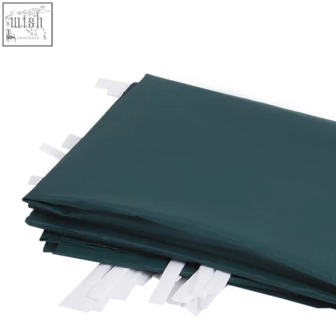 Dark green oxford cloth gazebo replaceable side panel with white plastic tabs for outsunny 3 meter gazebo walls