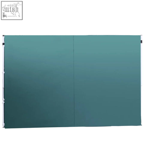 Teal foldable gazebo replaceable side panel made of oxford cloth with smooth matte finish for outdoor use