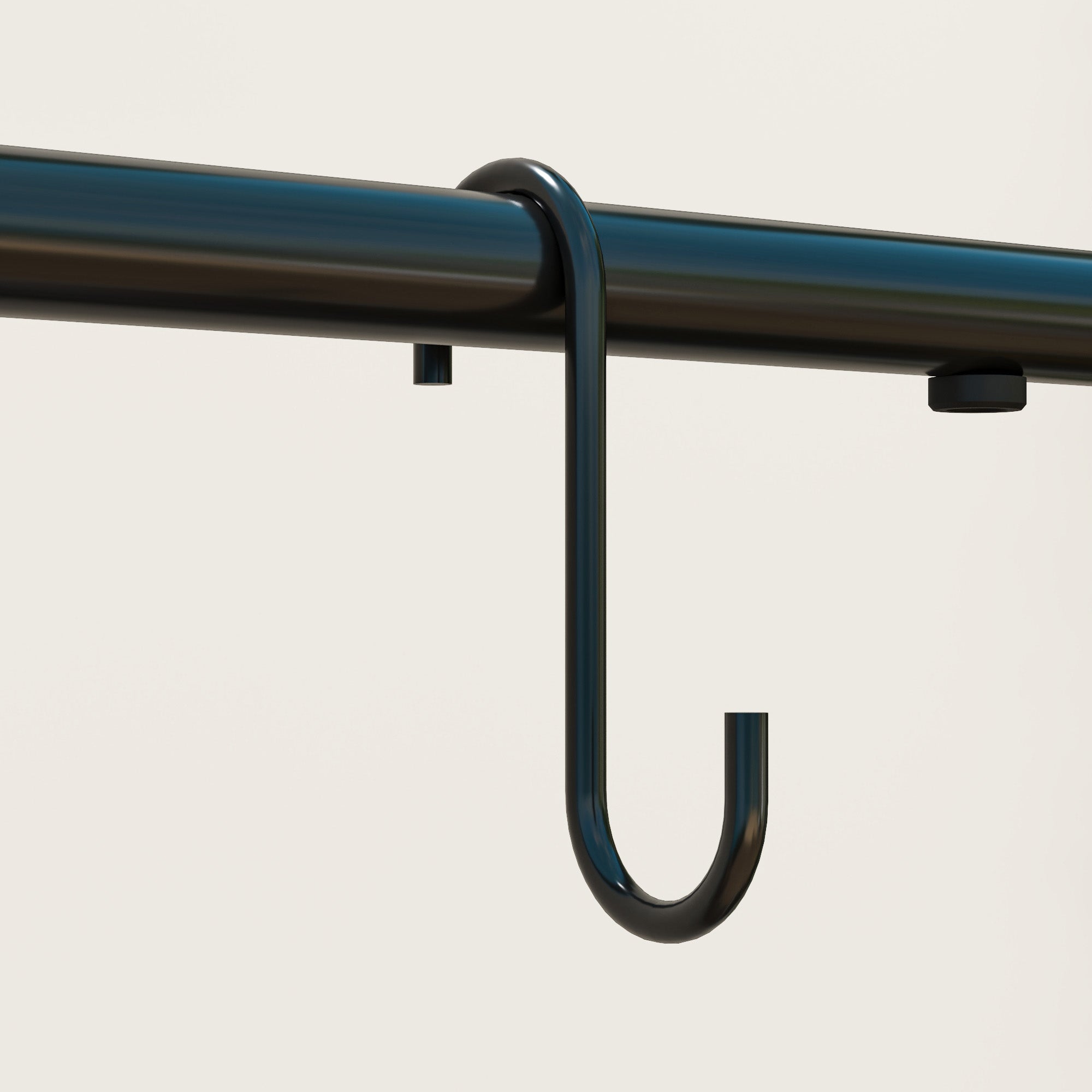 Black metal hook with sleek curved design on outsunny 3 tier plant stand flower stand 68l x 24w for indoor outdoor use