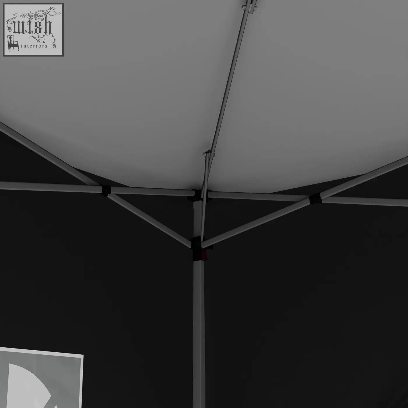 Gray fabric canopy with powder coated steel frame in outsunny 3x3m pop up gazebo for camping and parties