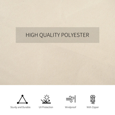 Beige polyester gazebo curtains with uv protection and durable construction for outsunny 3 x 4m gazebo frame
