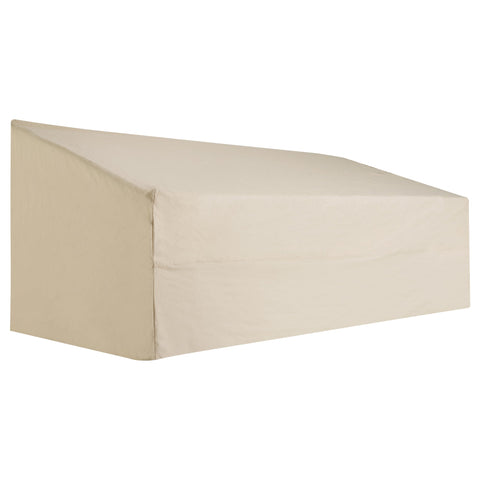 Outsunny 600D Oxford Cloth Furniture Cover, 3 Seater Sofa Protector for Garden Patio, Outdoor, Waterproof, Beige, 218 x 111 x 63-101 cm