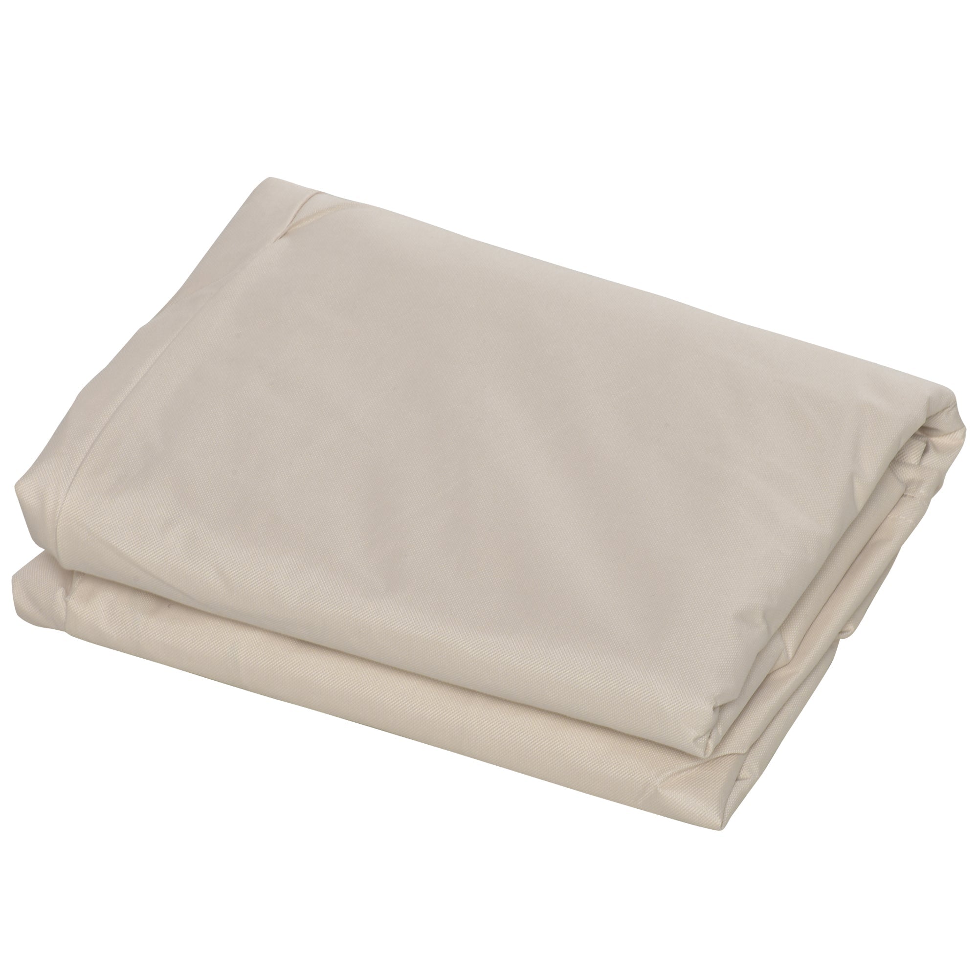 Outsunny 600D Oxford Cloth Furniture Cover, 3 Seater Sofa Protector for Garden Patio, Outdoor, Waterproof, Beige, 218 x 111 x 63-101 cm