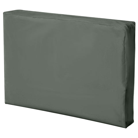 Dark gray durable fabric cushion cover with zip fastening for outsunny garden rattan patio seat cushion replacement