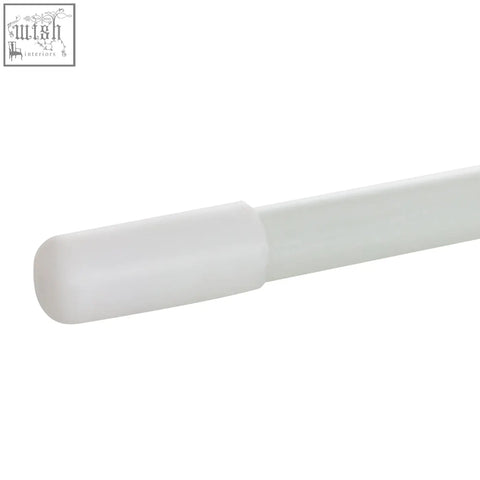 White frosted plastic curtain rod with rounded end cap used in outsunny garden parasol cover made of 300d oxford cloth