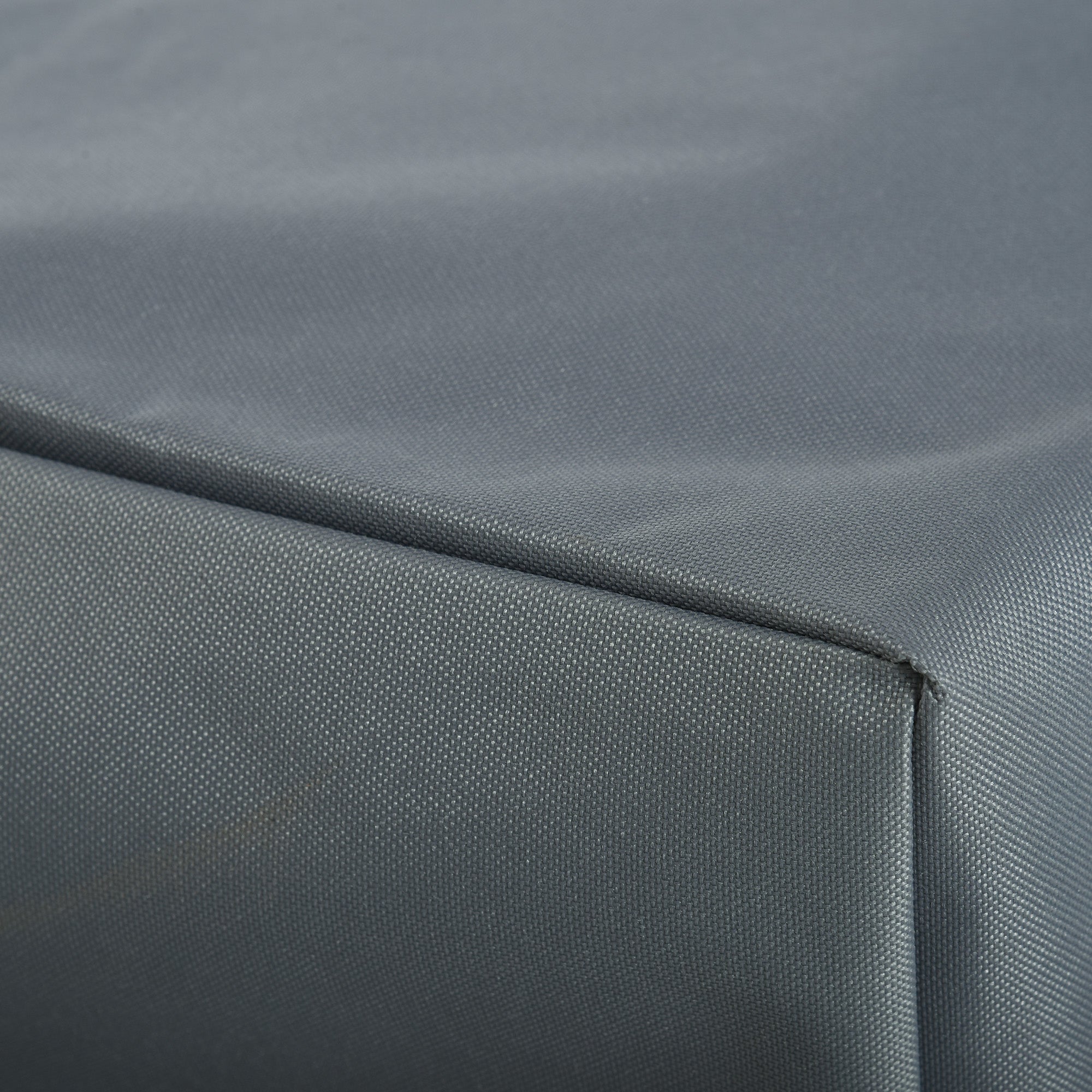 Dark gray woven outsunny patio furniture cover made of durable 600d oxford fabric with subtle texture for protection