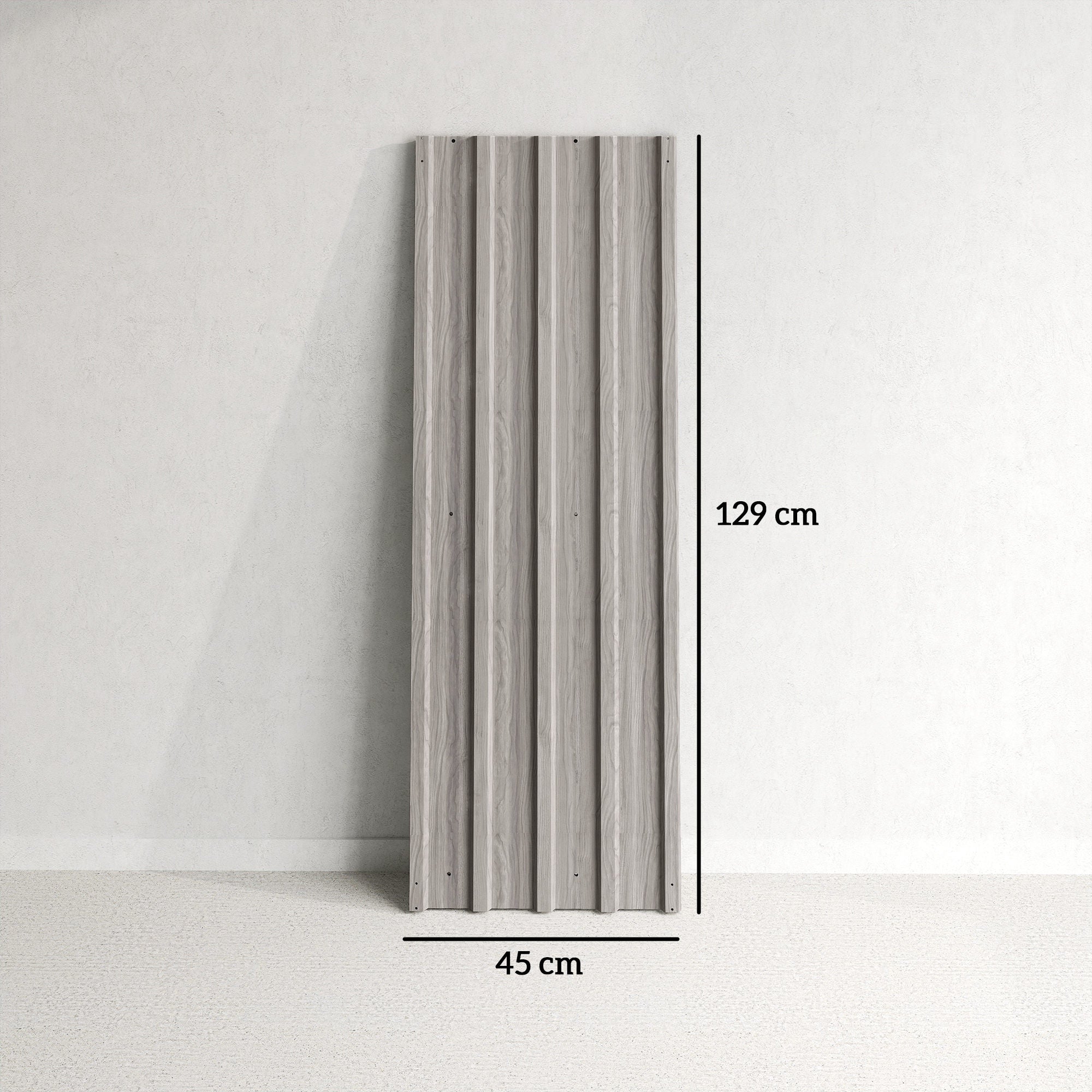 Outsunny set of 12 grey wood effect galvanised steel panels with corrugated metal and wood grain texture 129x45 cm