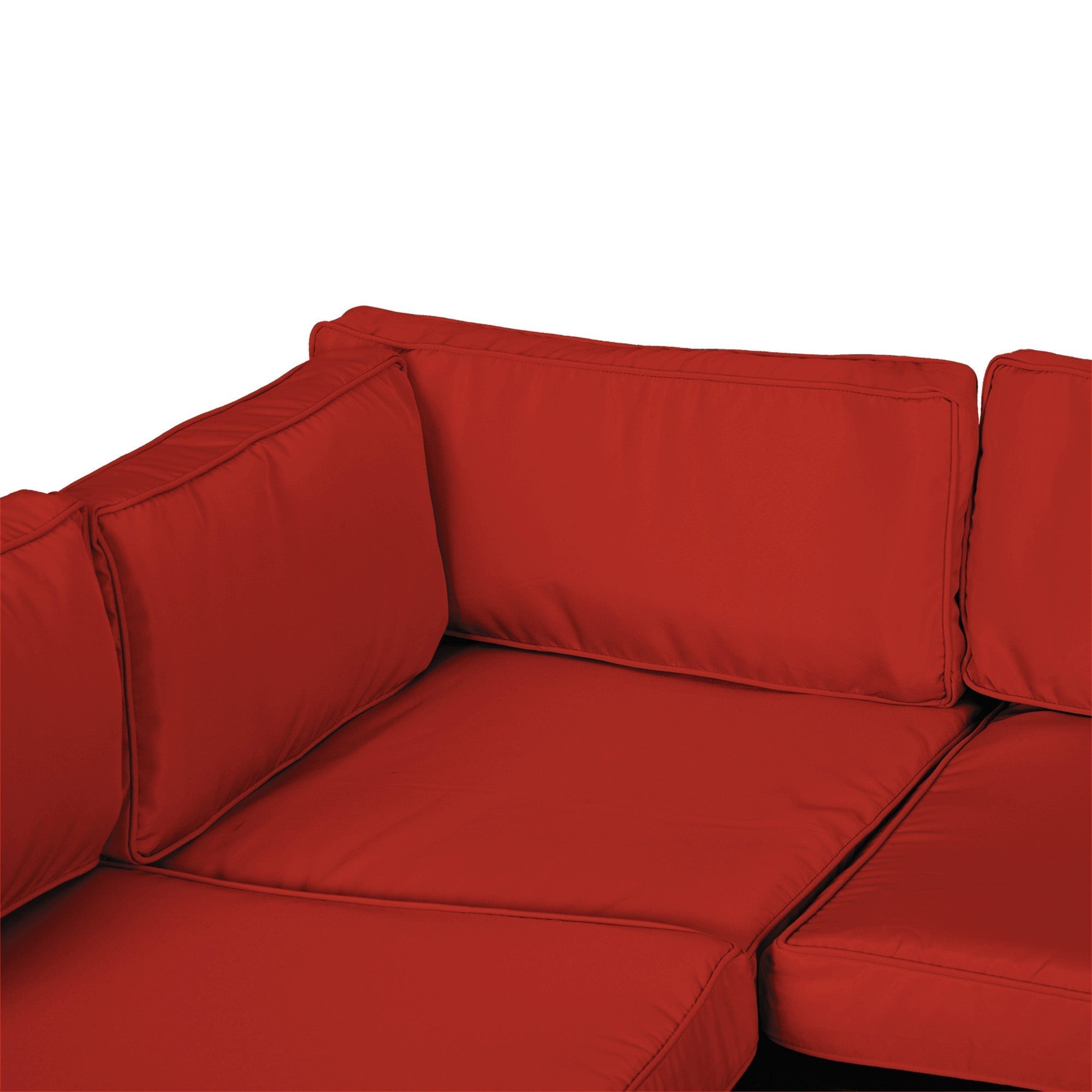 Red outsunny set cushion cover with plush fabric and clean seams fits six seat covers with perfect cushion dimension