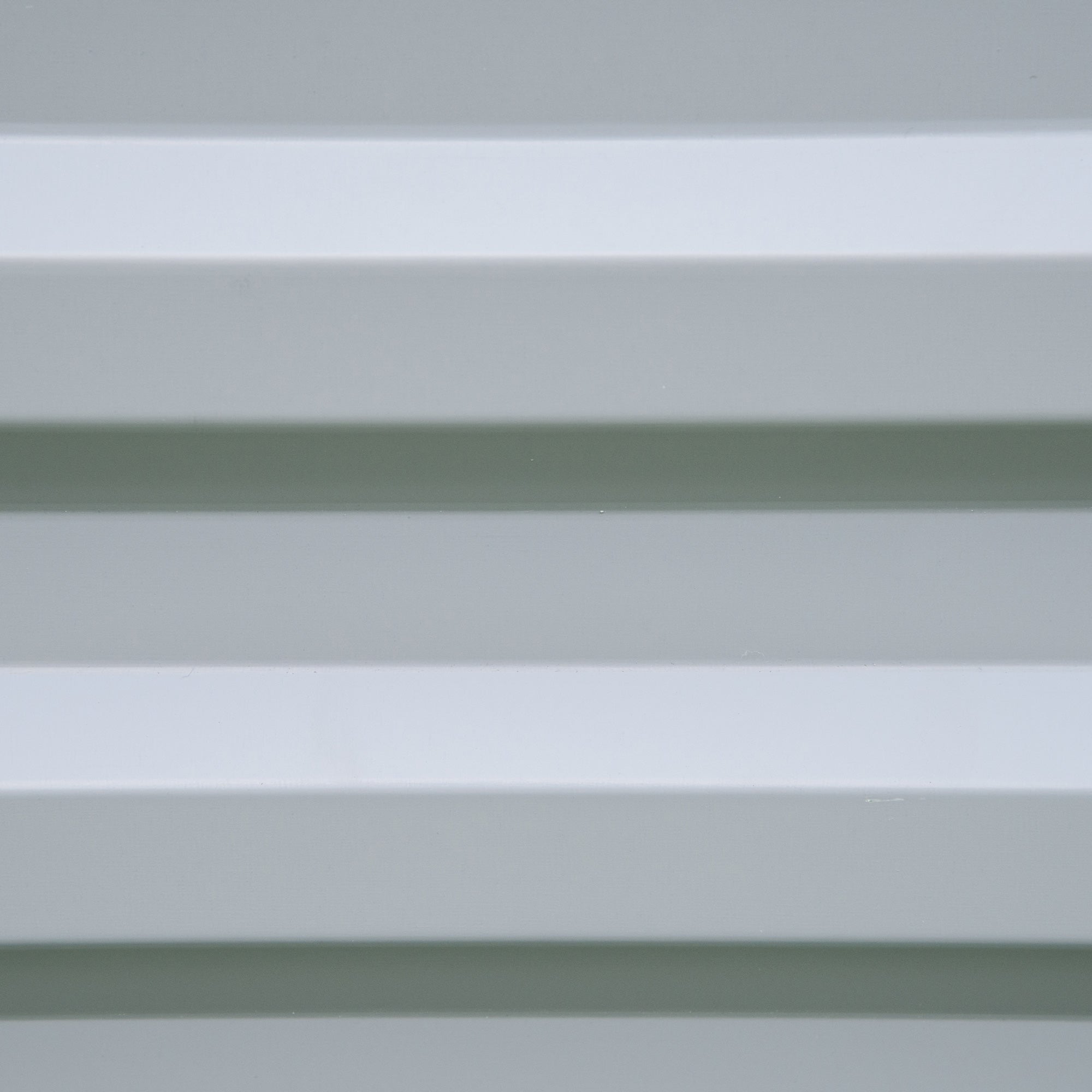 Outsunny set of 2 grey galvanised raised garden beds with white and sage green horizontal vent slats for gardening